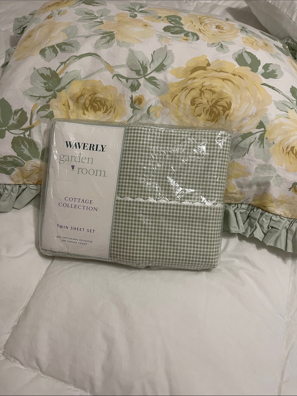 Waverly garden room, cottage collection, twin sheet set